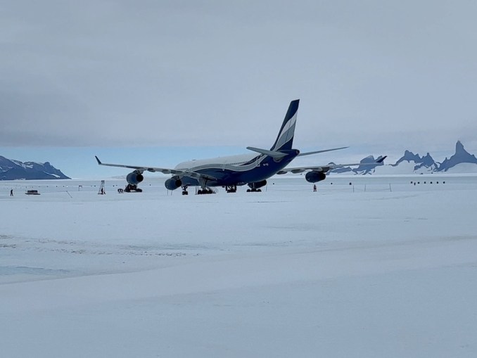 HI FLY AIRBUS A340 ANTARCTICA